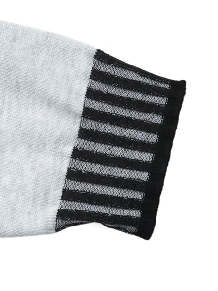 Striped Trim Tie Waist Sweater Dress - Image 8