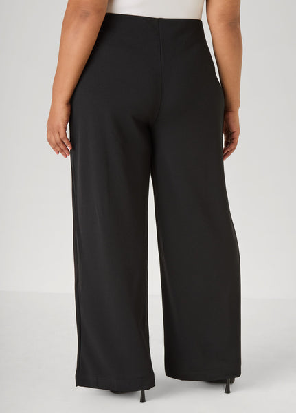 Seamed High Waist Wide Leg Pants - Image 5