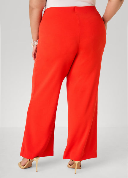 Seamed High Waist Wide Leg Pants - Image 12