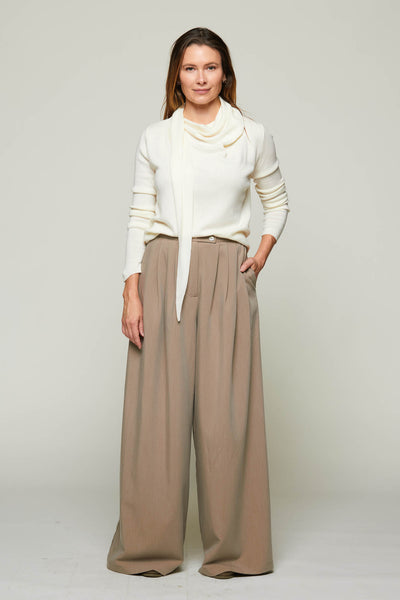 Maxine Pleated Detail Wide Leg Pants - Image 5