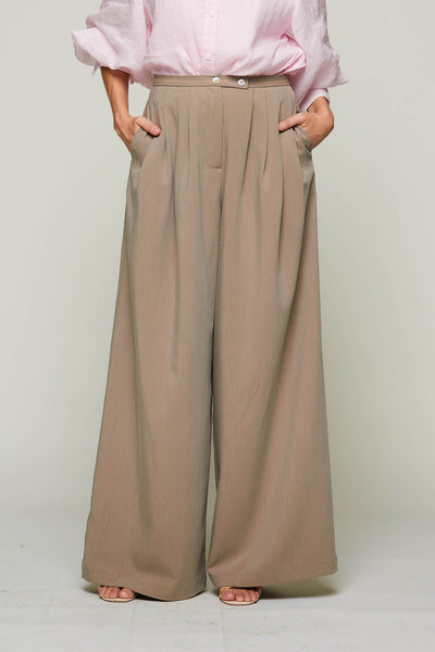 Maxine Pleated Detail Wide Leg Pants - Image 3