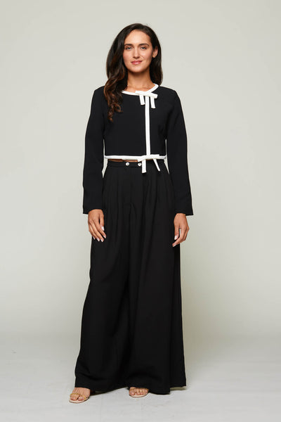 Maxine Pleated Detail Wide Leg Pants - Image 6