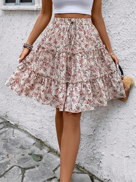 Floral Print Midi Skirt - Image 22
