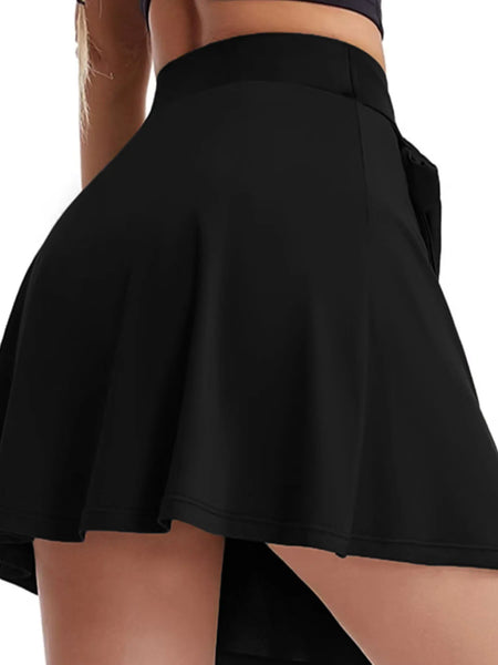 High Waist Active Skirt with Lining - Image 3
