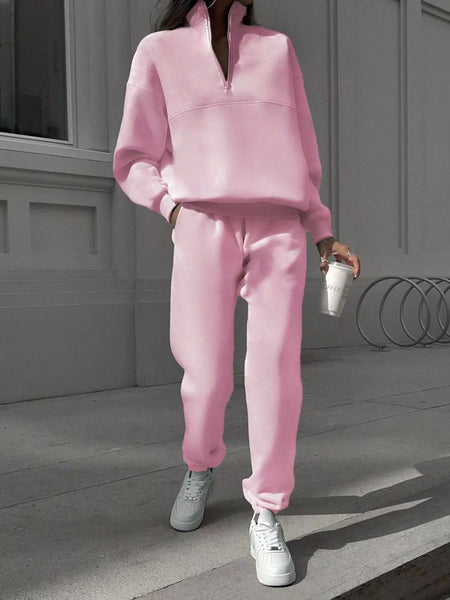 Half Zip Sweatshirt and Pants Set - Image 17