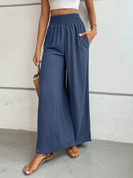 Perfee Wide Leg Pants with Pockets - Image 11