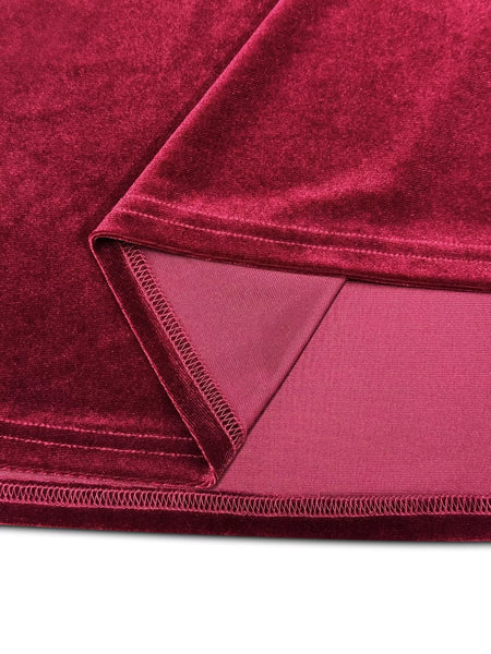 Velvet Long Sleeve Maxi Dress - Image 3