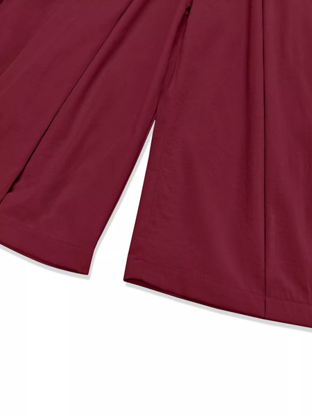 Wide Leg Pleated Detail Pants - Image 32