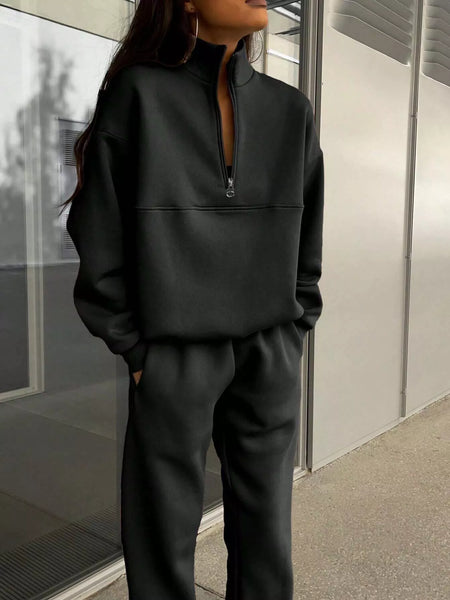 Half Zip Sweatshirt and Pants Set - Image 7