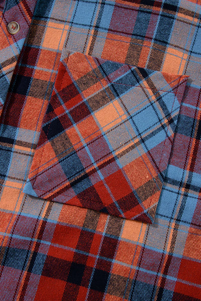 Plaid Collared Neck Long Sleeve Shirt - Image 14