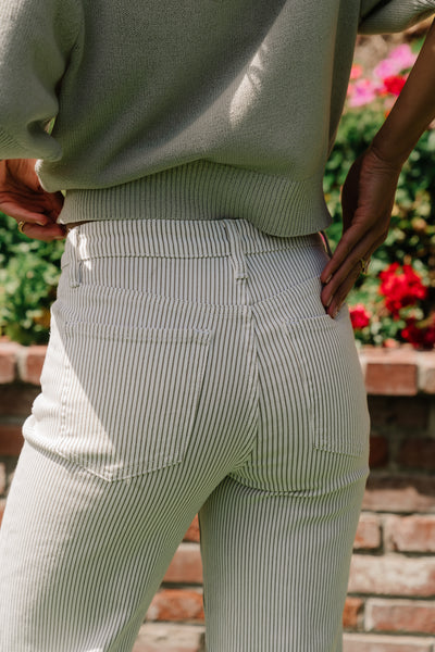Camille Striped Wide Leg Pants - Image 9