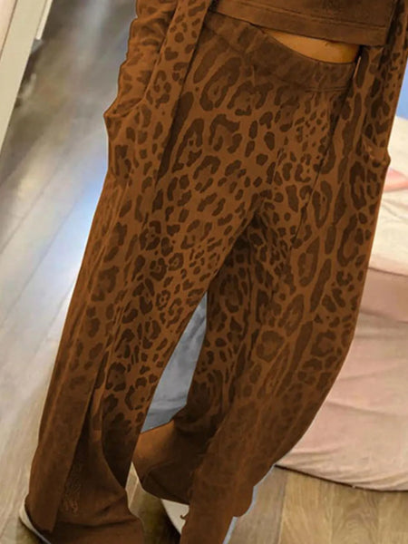 Long Sleeve Longline Outerwear and Pants Set - Image 10