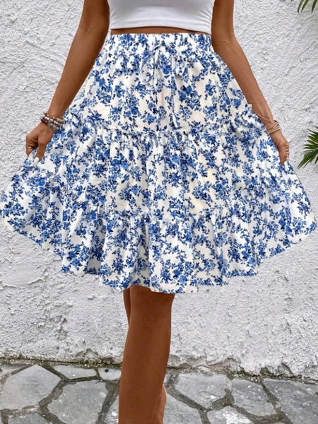 Floral Print Midi Skirt - Image 20