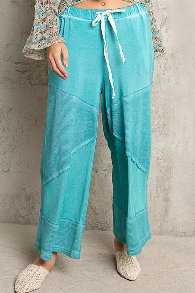 POL Elastic Waistband Wide Leg Pants with Drawstring - Image 2