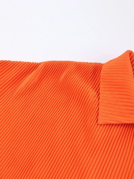 Button Up Long Sleeve Top and Pants Set - Image 8