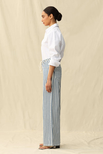 High Rise Drawstring Wide Leg Pants - Image 4