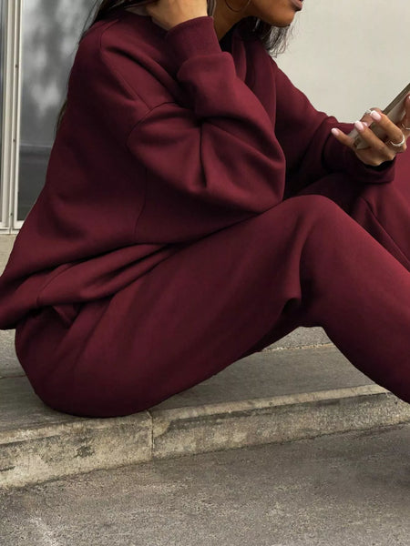 Half Zip Sweatshirt and Pants Set - Image 16