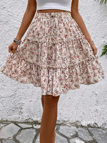 Floral Print Midi Skirt - Image 24