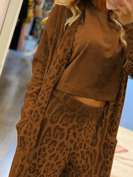 Long Sleeve Longline Outerwear and Pants Set - Image 9