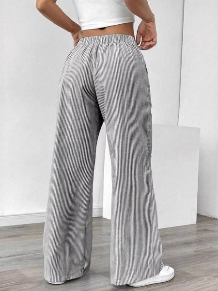 Striped Wide Leg Pants - Image 2