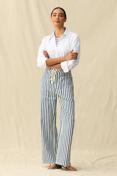 High Rise Drawstring Wide Leg Pants - Image 5