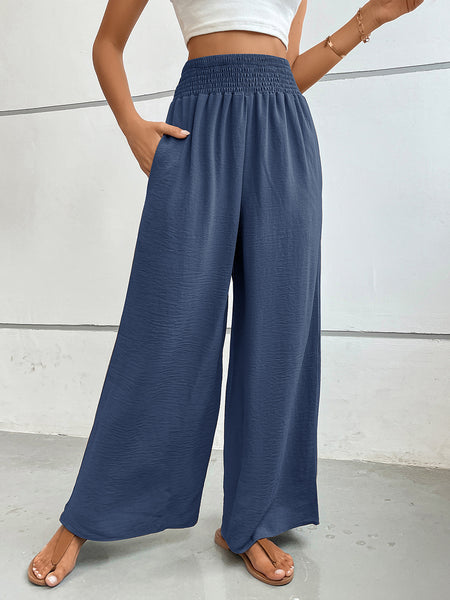 Perfee Wide Leg Pants with Pockets - Image 12