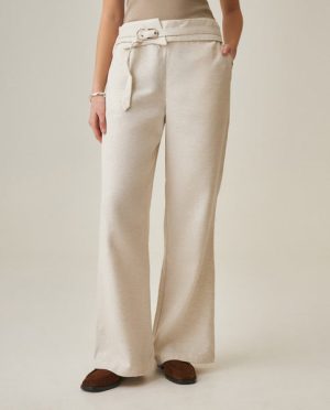 Women's Palazzo Pants - Raw