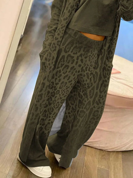 Long Sleeve Longline Outerwear and Pants Set - Image 7