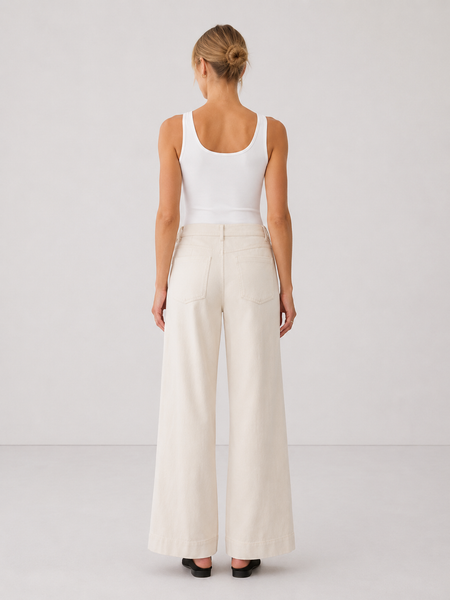 Faux Suede Wide Leg Pants - Image 4