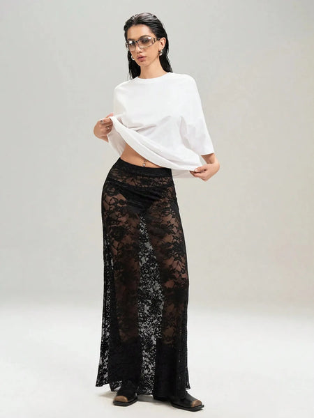 Lace Maxi Skirt - Image 5