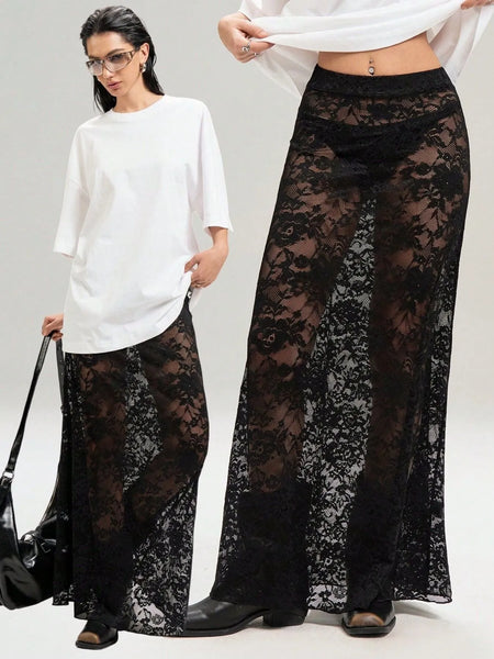 Lace Maxi Skirt - Image 7