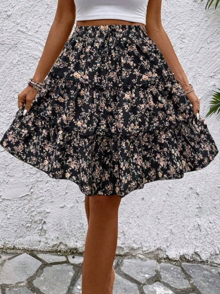 Floral Print Midi Skirt - Image 14