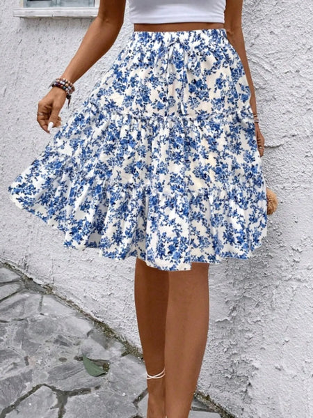 Floral Print Midi Skirt - Image 18