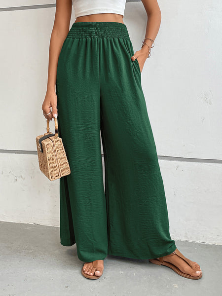 Perfee Wide Leg Pants with Pockets - Image 21