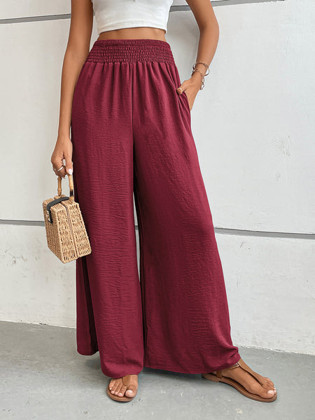 Perfee Wide Leg Pants with Pockets - Image 16