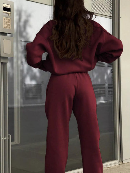 Half Zip Sweatshirt and Pants Set - Image 14