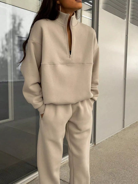 Half Zip Sweatshirt and Pants Set - Image 9
