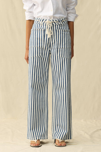 High Rise Drawstring Wide Leg Pants - Image 2