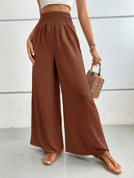 Perfee Wide Leg Pants with Pockets - Image 2