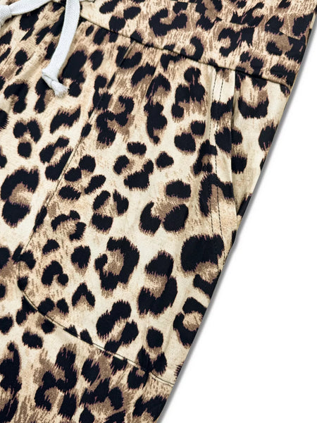 Leopard Print One-Shoulder Top and Pants Set - Image 6