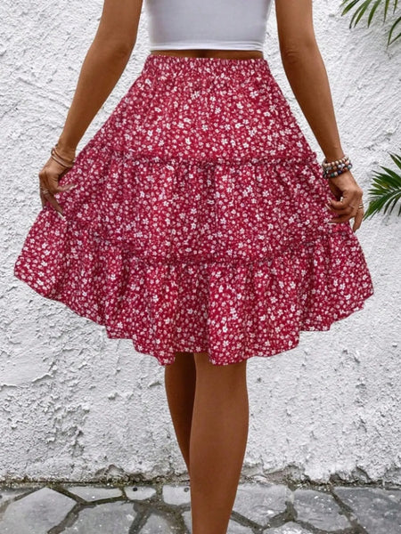 Floral Print Midi Skirt - Image 27