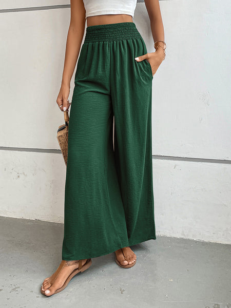 Perfee Wide Leg Pants with Pockets - Image 22