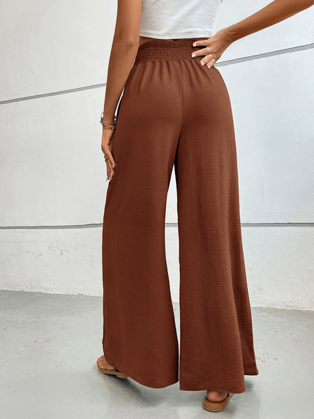 Perfee Wide Leg Pants with Pockets - Image 3