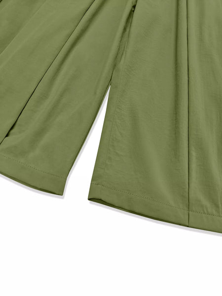 Wide Leg Pleated Detail Pants - Image 26
