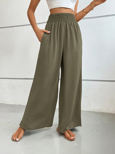 Perfee Wide Leg Pants with Pockets - Image 24