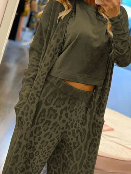 Long Sleeve Longline Outerwear and Pants Set - Image 6