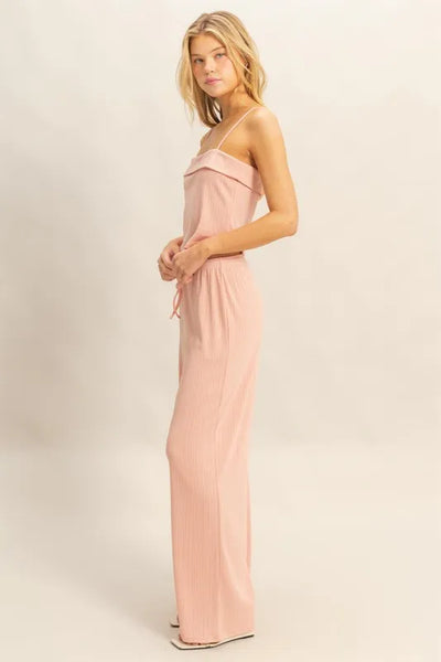 HYFVE Rib Knit Cami Top and Pants Set - Image 3