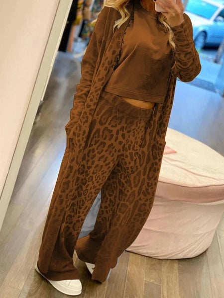 Long Sleeve Longline Outerwear and Pants Set - Image 8