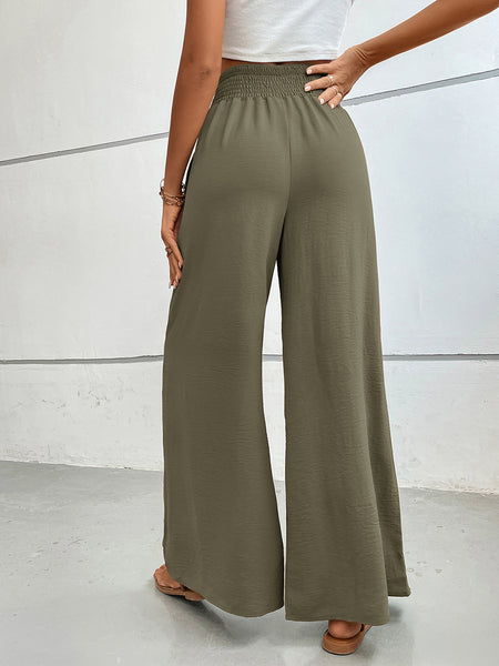 Perfee Wide Leg Pants with Pockets - Image 27