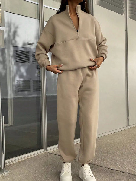 Half Zip Sweatshirt and Pants Set - Image 10